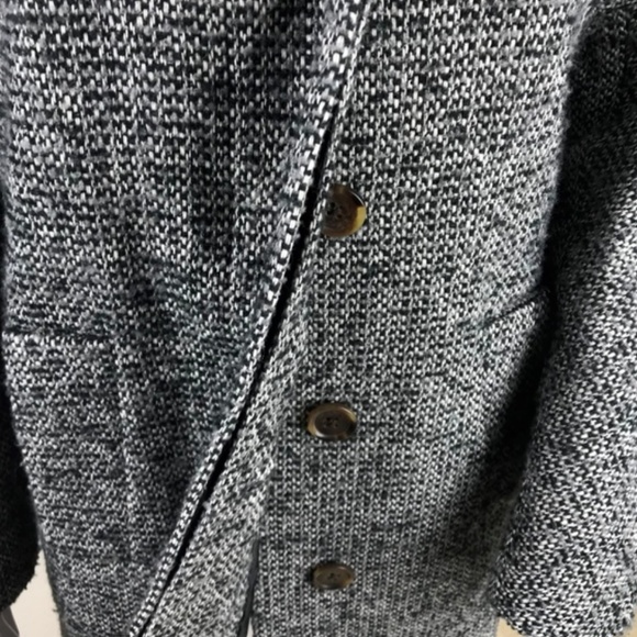 J. Crew Factory Black and White Tweed Wool Blend - Picture 4 of 6